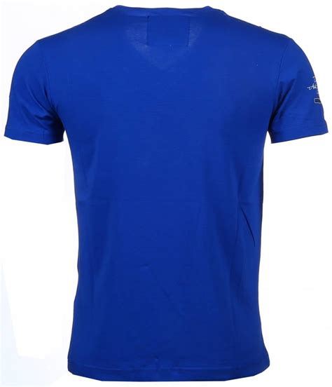 Heren Blauw Tops en T